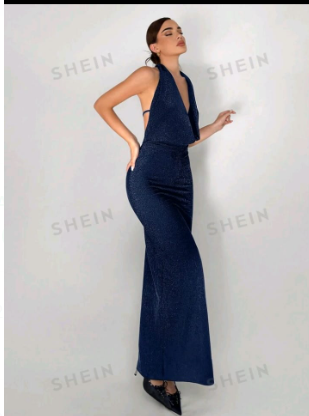 Aloruh Elegante vestido de noche