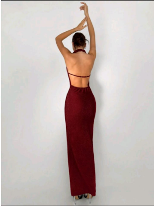 Aloruh Elegante vestido de noche